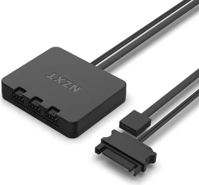 Alt view image 7 of 8 - NZXT F140 RGB Core Fan - RF-C14HF-W1 - 140mm Hub-Mounted RGB Fan - Sublime RGB Lighting - PWM Control - Twin Pack (Controller Included), 140mm Case Fan - White