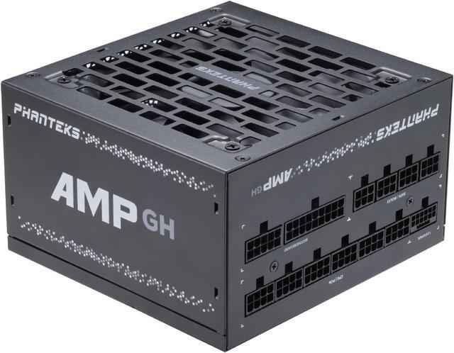 Main image of Phanteks AMP GH 1000W 80 PLUS Platinum - Black, ATX 3.0 Power Supply, 12VHPWR Included, Supports 4090 Series Graphics Cards, Fully Modular, Hybrid Mode, Silent fan (PH-P1000GH_BK01)
