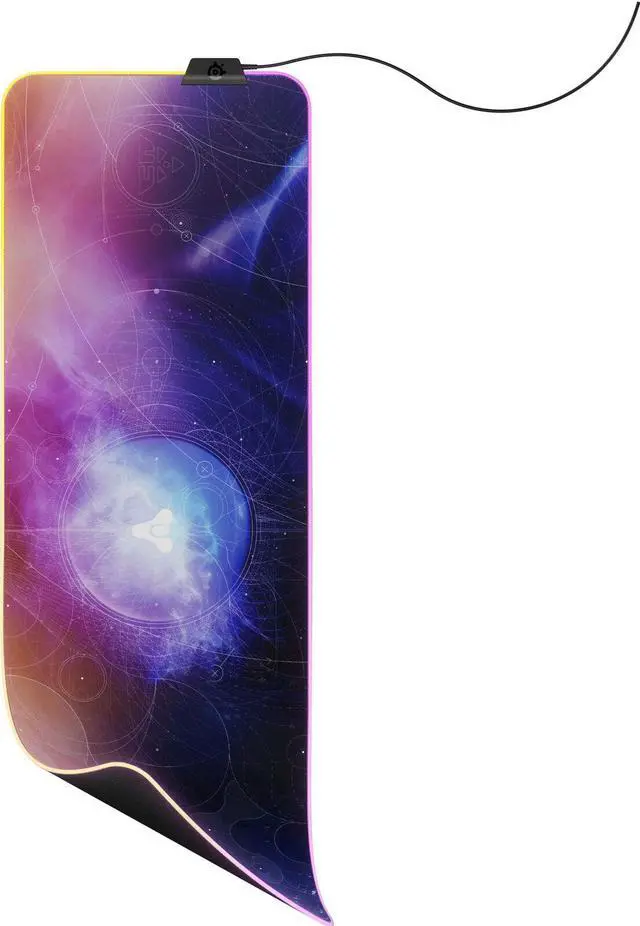 Alt view image 3 of 3 - STEELSERIES QCK GAMING SURFACE DESTINY 2 LIGHTFALL EDITION XL RGB PRISM CLOTH - BLACK