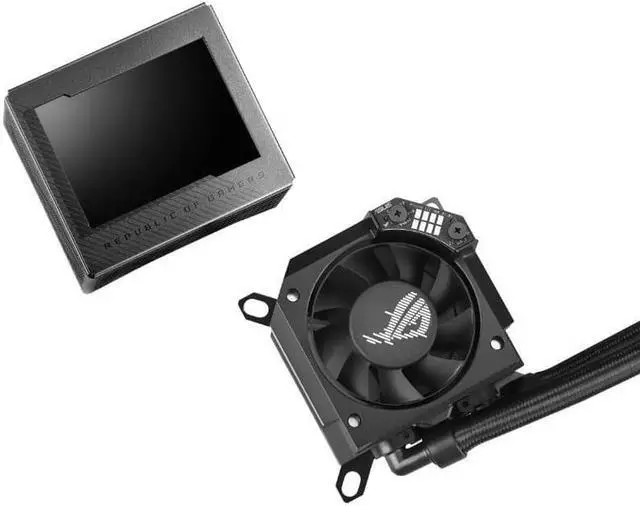Alt view image 3 of 5 - ASUS ROG RYUJIN III 360 All-in-one Liquid CPU Cooler With 3.5 LCD, Asetek 8th Gen Pump, Pump Embedded Fan and 3x Noctua 2000 PWM 120mm Radiator Fans