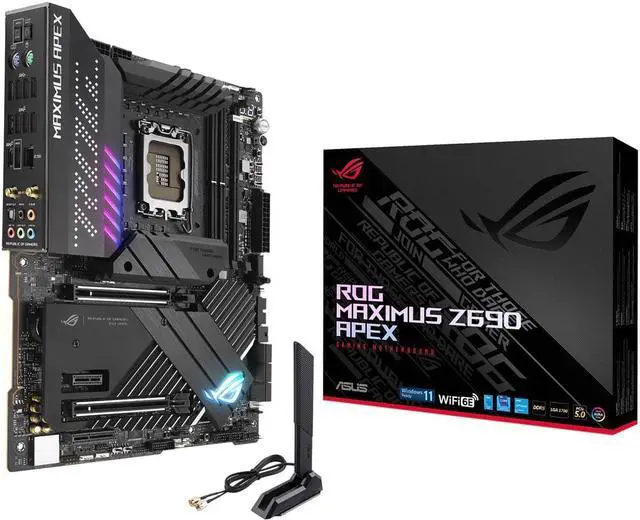 Alt view image 5 of 5 - ASUS ROG Maximus Z690 Apex (WiFi 6E) LGA 1700(Intel®12th&13th Gen) ATX gaming motherboard (PCIe® 5.0, DDR5,24+0 power stages,DDR5,5x M.2,1xPCIe 5.0 M.2