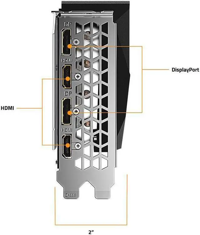 Alt view image 6 of 6 - GIGABYTE GeForce RTX 3060 Ti GAMING OC PRO 8GB Video Card, GV-N306TGAMINGOC PRO-8GD