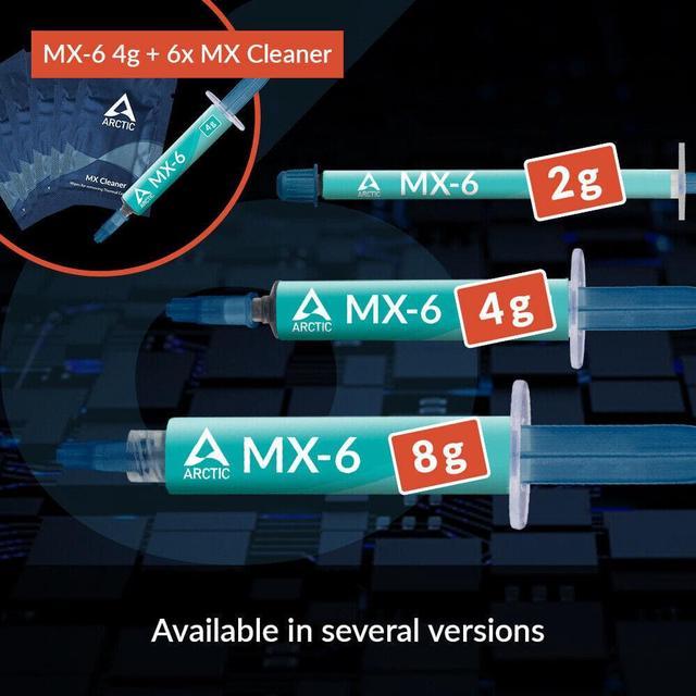 ARCTIC MX-6 MX-5 MX-4 MX-2 2g 4g 8g 20 CPU GPU Thermal Paste Compound PC,  PS5/4