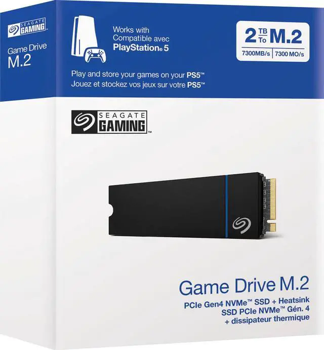 Alt view image 2 of 5 - SEAGATE - GAME DRIVE M.2 2TB INTERNAL SSD PCIE GEN 4 X4 NVME WITH HEATSINK FOR PS5