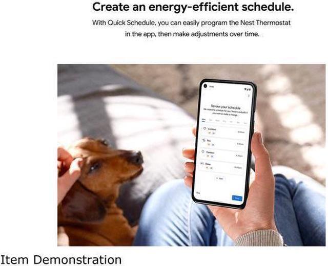 Alt view image 2 of 4 - Google Nest Thermostat (Charcoal) GA02081-US