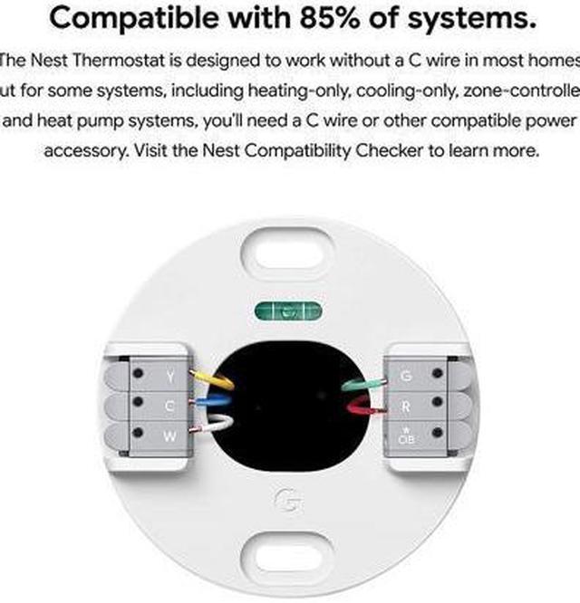 Alt view image 4 of 4 - Google Nest Thermostat (Charcoal) GA02081-US