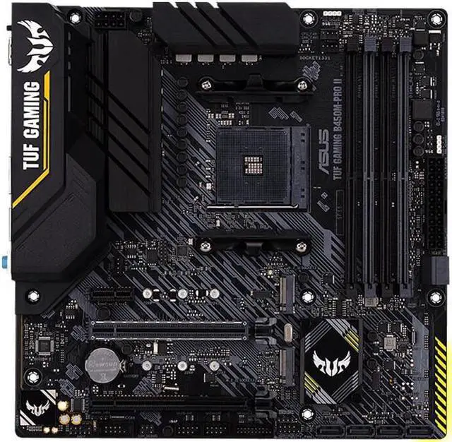 Alt view image 4 of 7 - ASUS TUF GAMING B450M-PRO II AMD Ryzen 3 AM4 DDR4, HDMI, Dual M.2 Motherboard and AMD Ryzen 7 5700G - Ryzen 7 5000 G-Series Cezanne (Zen 3) 8-Core 3.8 GHz Socket AM4 65W,AMD Motherboard CPU Combo