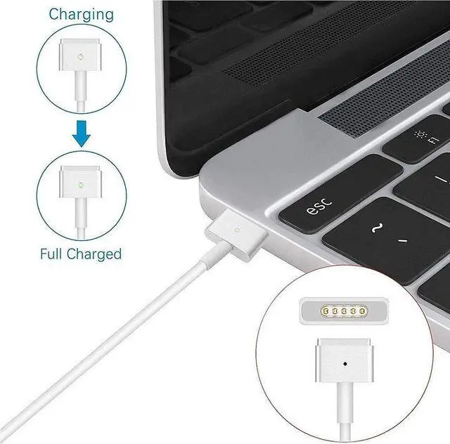 Alt view image 4 of 6 - 85W T-Tip for MagSafe 2 Power Adapter Charger MacBook Pro A1398 Late 2012 to 2015
