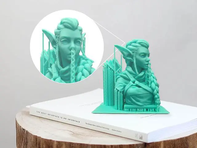 Alt view image 6 of 7 - PHROZEN 3D Printer Rapid Aqua Green Resin, 405nm UV-Curing Photopolymer Resin for Low Shrinkage, High Precision Printing, Low Odor, Non-Brittle, Non Toxic, Easy to Print, and Fast Printing (1KG)
