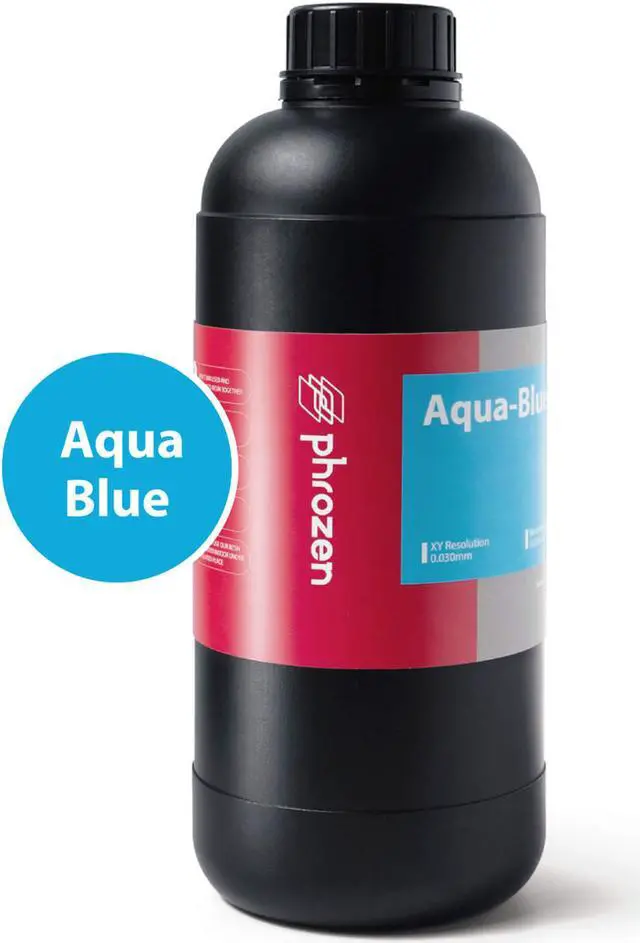 Alt view image 2 of 7 - PHROZEN 3D Printer Rapid Aqua Blue Resin, 405nm LCD UV-Curing Photopolymer Resin for Low Shrinkage, High Precision Printing, Low Odor, Non-Brittle, Non Toxic, Easy to Print, and Fast Printing (1KG)