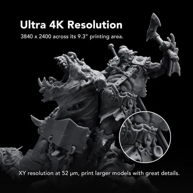 Alt view image 5 of 7 - PHROZEN Sonic Mighty 4K LCD Resin 3D Printer with 9.3 inch 4K Monochrome LCD Print Screen, UV ParaLED Light, Large Print Volume, Made in Taiwan.