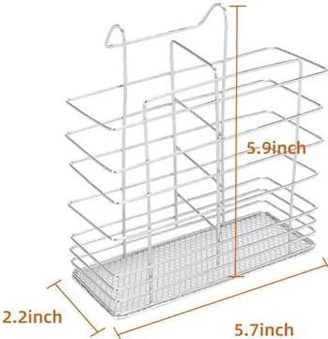 Alt view image 7 of 7 - Multifunctional S-shaped Dual Layers Bowls & Dishes & Chopsticks & Spoons Collection Shelf Dish Drai