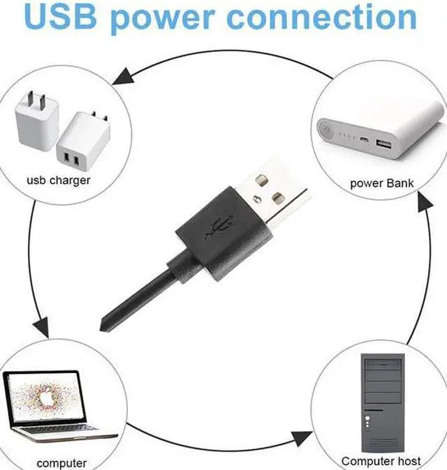 Alt view image 7 of 7 - 6 inch Diameter 16cm Live Fill Light Desktop Clip Light 9W 5V 64LED 2835 Lamp Beads White Light Usb Connection