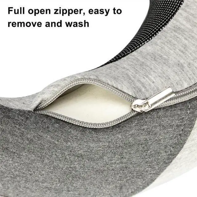 Alt view image 7 of 7 - Arc Neck Pillow Buckle Gray