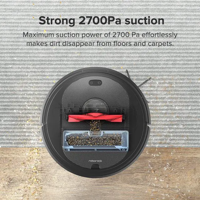 Alt view image 2 of 7 - Roborock Q5 Robot Vacuum Cleaner, 2700Pa Suction, Upgraded from S4 Max, LiDAR Navigation, Multi-Level Mapping, No-go Zones, Ideal for Carpets and Pet Hair (Renewed)