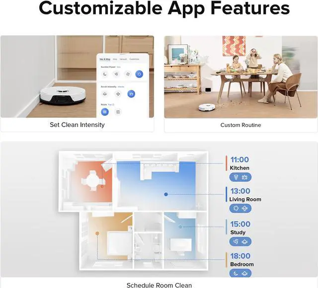 Alt view image 7 of 7 - Roborock S8 Robot Vacuum and Mop Cleaner, DuoRoller Brush, 6000Pa Suction, ReactiveAI 2.0 Obstacle Avoidance, Sonic Mopping, Auto Lifting Mop, Works with Alexa, Perfect for Pet Hair, White (Renewed)
