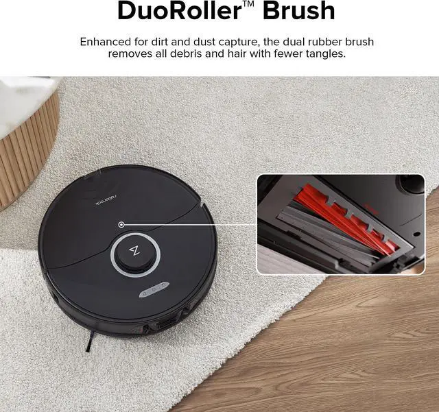 Alt view image 4 of 7 - roborock S8+ Robot Vacuum, Sonic Mop with Self-Empty Dock, Auto Lifting Mop, Ultrasonic Carpet Detection, 6000Pa Suction, Black (Renewed)