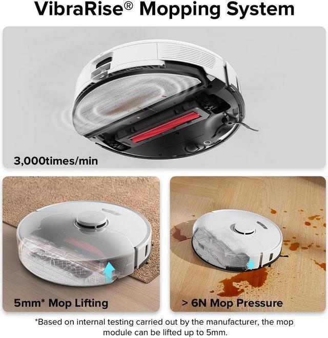Alt view image 5 of 7 - Roborock S7 Max Ultra Robot Vacuum Cleaner, Self-Drying, Self-Washing, Self-Emptying,5500Pa Suction, Reactive Tech Obstacle Avoidance, White (Renewed)