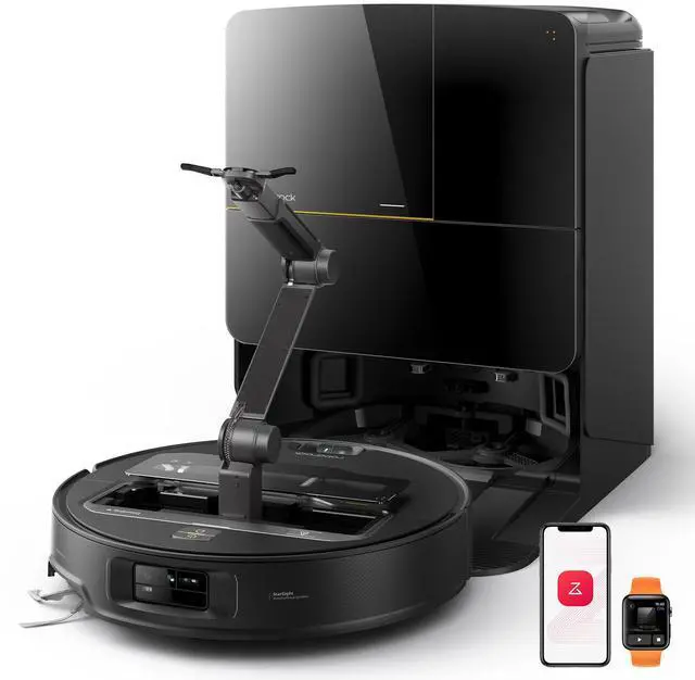 Main image of Roborock Saros Z70 Robot Vacuum & Mop, 22000Pa, Omnigrip Arm, AI-Powered, FlexiArm Riser Tech, Hot Water Mop Washing & Self-Cleaning, Obstacle Avoidance