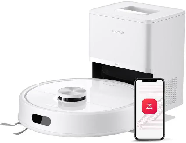 Main image of Roborock Q7 M5+ Self-Empty Robot Vacuum and Mop, 10000Pa Suction,Dual Anti-Tangle System (Refurbished) White