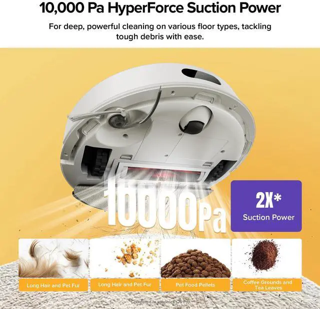 Alt view image 3 of 7 - Roborock Q7 M5+ Self-Empty Robot Vacuum and Mop, 10000Pa Suction,Dual Anti-Tangle System (Refurbished) White