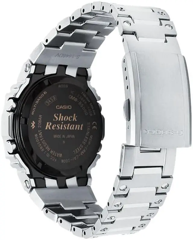 Alt view image 6 of 9 - Casio G-Shock GMW-B5000D-1 Connected Tough Solar Stainless Steel Watch GMWB5000D-1 GMW-B5000D-1CR