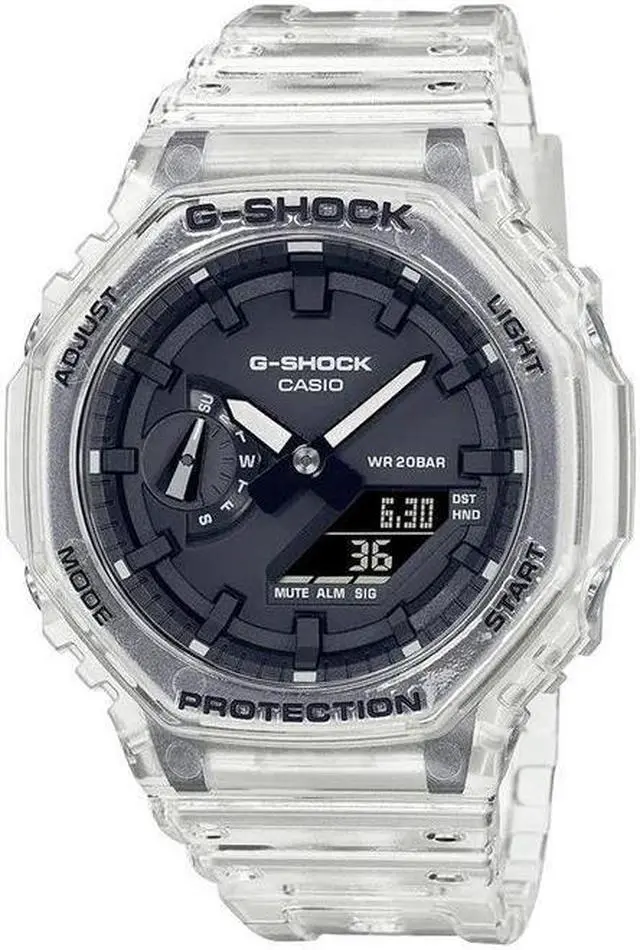 Main image of G-Shock By Casio Men's GA2100SKE-7A Analog-Digital Watch Clear White