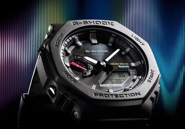 Alt view image 3 of 12 - G-Shock GAB2100-1A Bluetooth Solar GAB2100 Series, Black