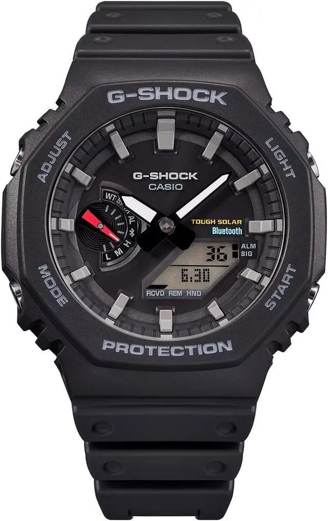 Alt view image 7 of 12 - G-Shock GAB2100-1A Bluetooth Solar GAB2100 Series, Black