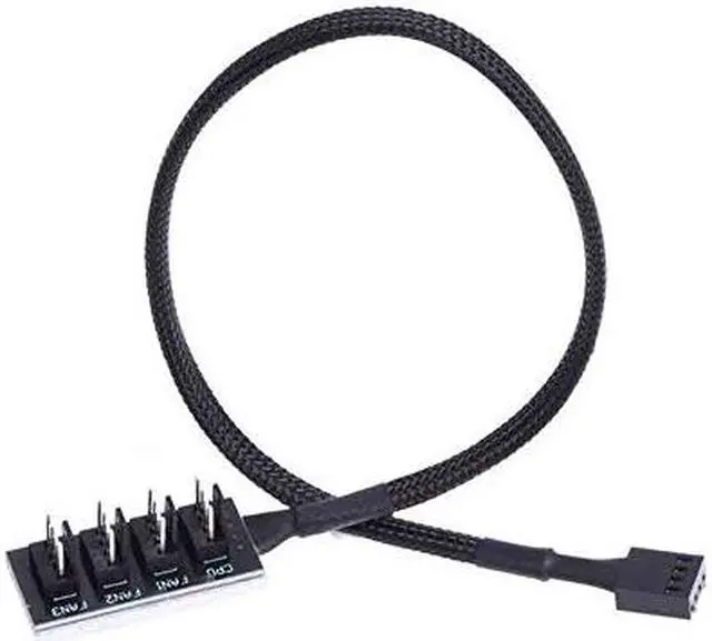 Main image of Aimeixin PWM Fan Hub, PC CPU Motherboard Cooling 4 PIN/3PIN Fan Power Cable Hub Splitter Adapter 1 to 4 Fan PWM Case Fan Connector for Desktop Computer Cooler Case Fans