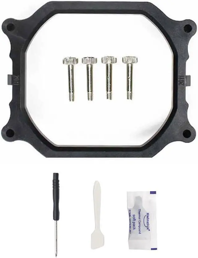 Main image of Aimeixin Socket Intel LGA 2011 CPU Cooler Mounting Bracket, Rectangular Two-Way Server Base Heatsink Holder Motherboard Bracket for X79 with Thermal Paste