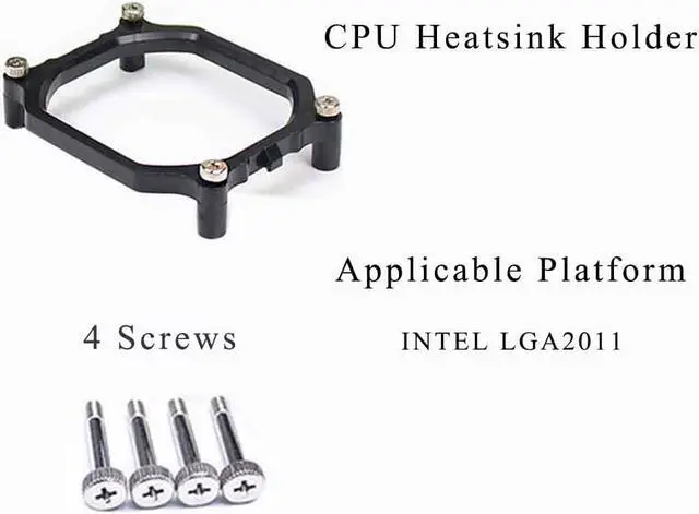 Alt view image 2 of 4 - Aimeixin Socket Intel LGA 2011 CPU Cooler Mounting Bracket, Rectangular Two-Way Server Base Heatsink Holder Motherboard Bracket for X79 with Thermal Paste