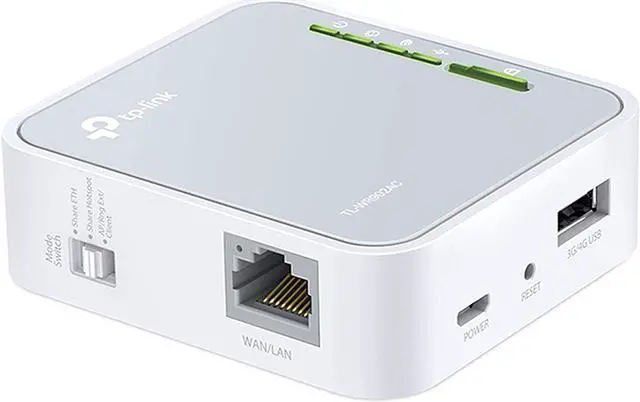 Alt view image 3 of 5 - TP-Link AC750 Wireless Portable Nano Travel Router(TL-WR902AC) - Support Multiple Modes, WiFi Router/Hotspot/Bridge/Range Extender/Access Point/Client Modes, Dual Band WiFi, 1 USB 2.0 Port