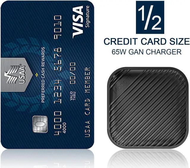 Alt view image 2 of 6 - Mopoint 65W GaN USB-C Charger GaN Type-C Charger with Foldable US Plug, 3-Port PD Fast Wall Charger Adapter with UK/EU/AU Travel Adapters, for MacBook USB-C Laptops iPad Pro iPhone Galaxy and More