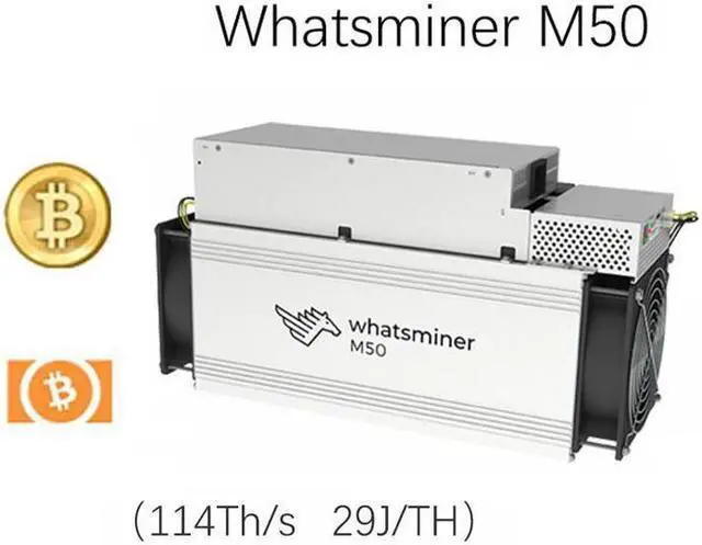 Main image of Whatsminer M50 Serials M50 achieve 114 TH/s at 29 J/T With PSU