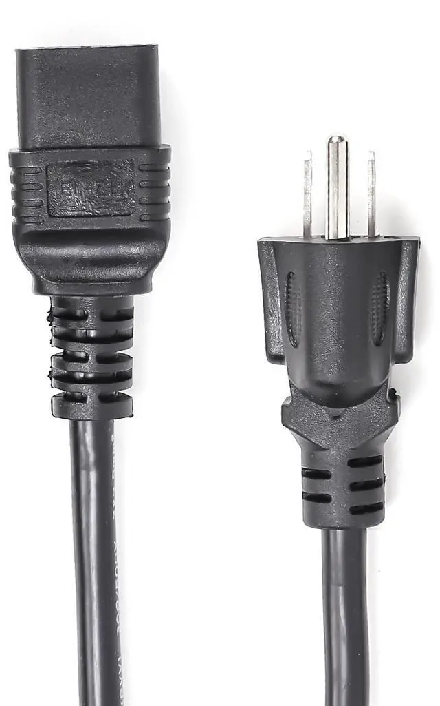 Alt view image 4 of 4 - North American Power Cord Extension,NEMA 5-15P to C19, 4.92ft/1.5m, 13 AWG, Single Plug to C19 Cord