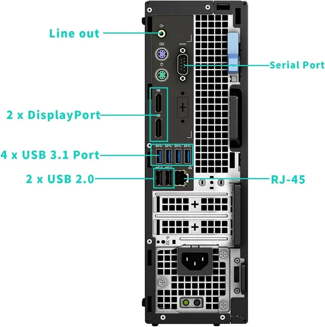 Alt view image 4 of 4 - Dell Precision 3430 SFF - Intel Core i7-8700 3.20GHz, 8GB RAM, 256GB SSD, Intel Integrated Graphics, Wired Keyboard, Mouse, WIFI, BT Dongle, Windows 11 Pro