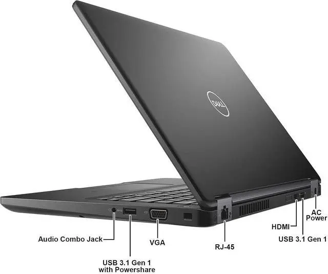 Alt view image 2 of 3 - Dell Latitude 5490 - 14 FHD Display, Intel Core i5-8350U 1.7GHz, 32GB RAM, 256GB SSD, Intel UHD Graphics 620, Windows 11 Pro