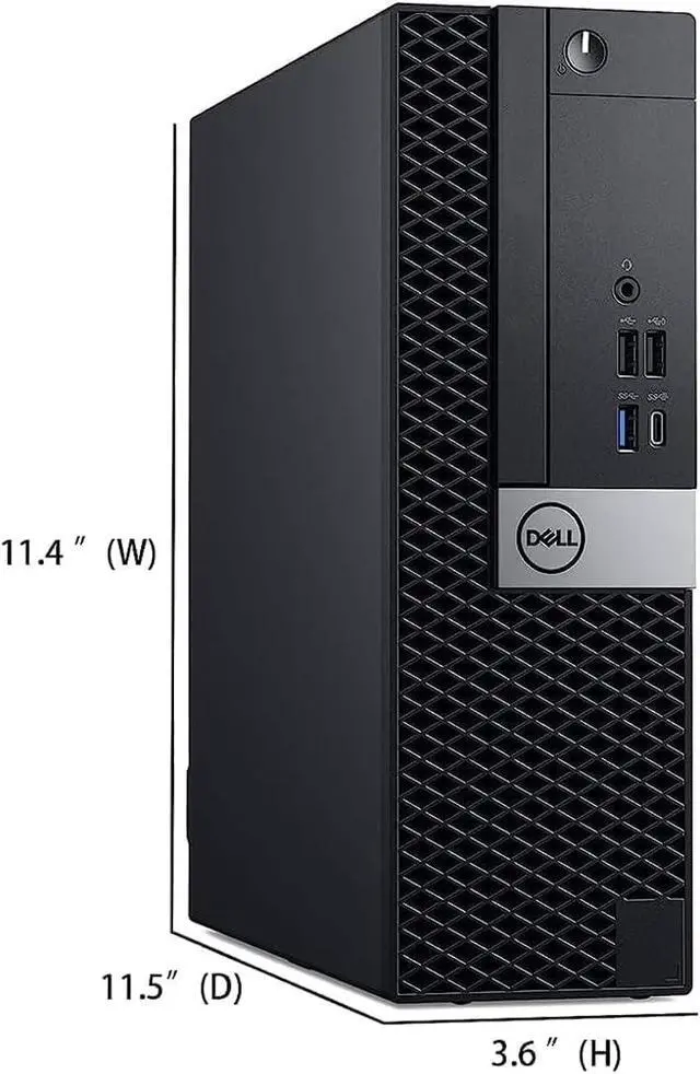 Alt view image 2 of 6 - Dell OptiPlex 7050 SFF Desktop PC - Intel Core i5-7500 3.40GHz 16GB RAM 256GB SSD Intel Integrated Graphics - Windows 11 Pro