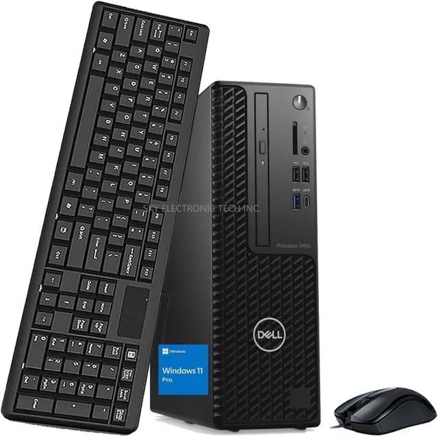 Main image of Dell Precision 3450 Small Form Factor Desktop PC - Intel Core i7-11700 2.5GHz 32GB RAM 256GB SSD - Intel Integrated Graphics - Windows 11 Pro