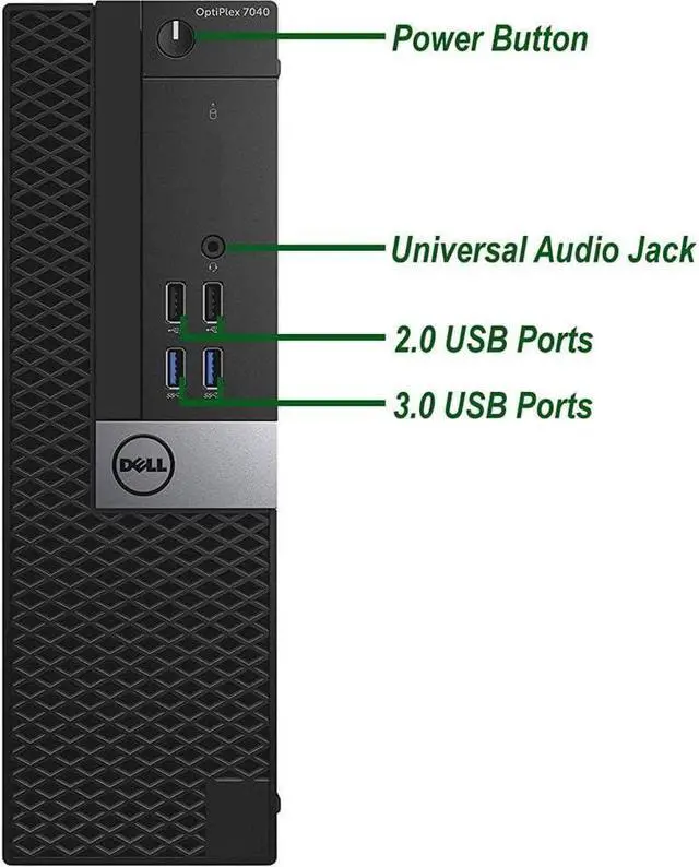 Alt view image 4 of 5 - Dell OptiPlex 7040 SFF Desktop - Intel Core i7-6700 3.4GHz 32GB RAM 512GB SSD - Intel Integrated Graphics - Windows 11 Pro