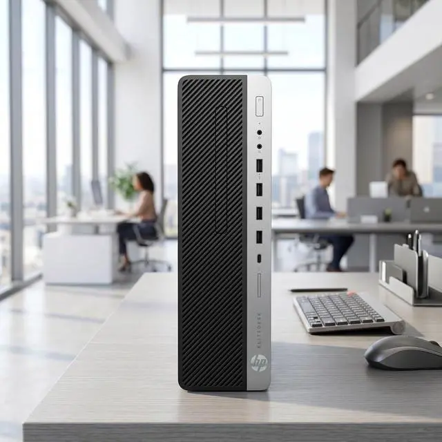 Alt view image 3 of 3 - HP EliteDesk 800 G4 Small Form Factor Desktop PC - Intel Core i5-8500 3GHz 16GB RAM 128GB SSD + 1TB HDD - Intel Integrated Graphics - Windows 11 Pro