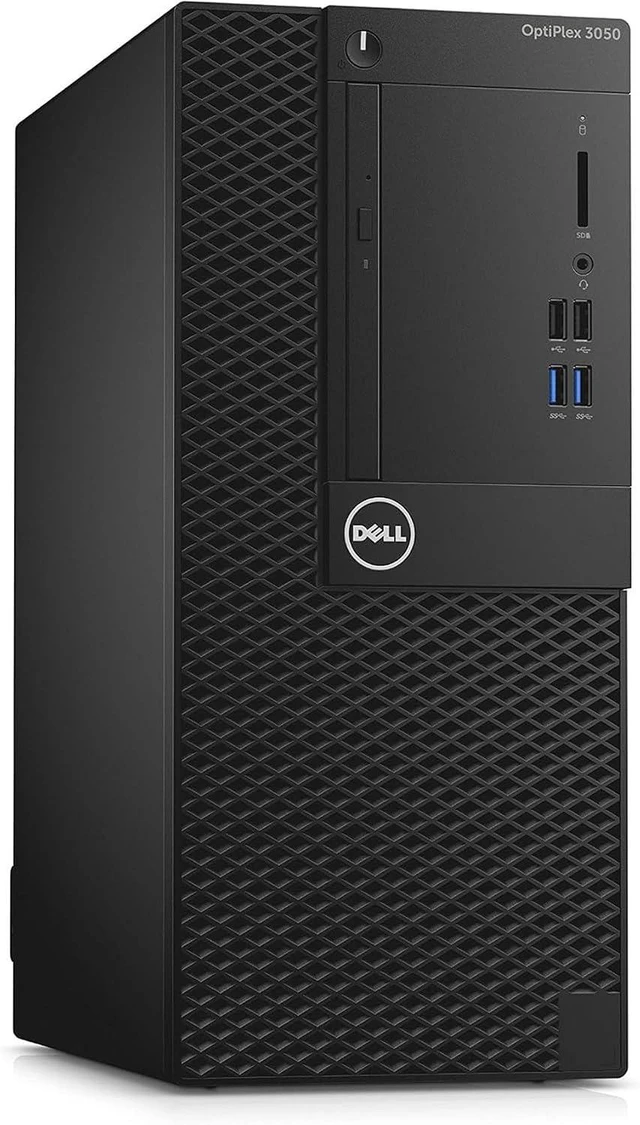 Main image of Dell OptiPlex 3050 Tower Desktop PC - Intel Core i5-7500 3.40GHz, 8GB RAM, 256GB SSD, Intel Integrated Graphics, DisplayPort, Wired Keyboard, Mouse, Windows 11 Pro