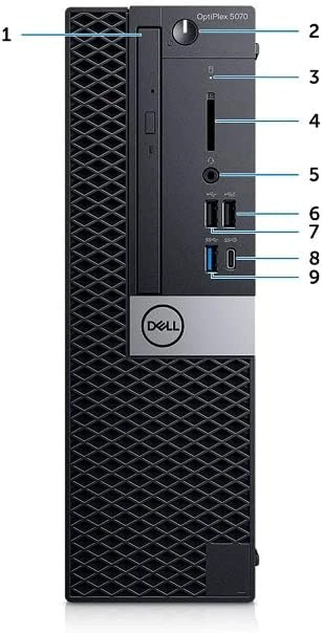 Alt view image 2 of 3 - Dell OptiPlex 5070 SFF - Intel Core i5-9500 3.00GHz, 16GB RAM, 512GB SSD, Intel Integrated Graphics, 4K Support, Wired Keyboard, Mouse, Built in WIFI, BT, Windows 11 Pro