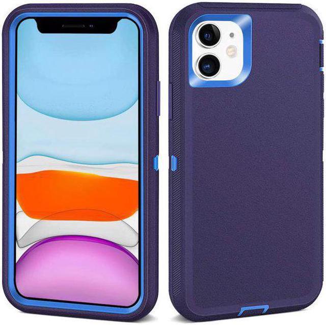 Alt view image 5 of 12 - iPhone 11 Heavy Duty Case {Shock Proof-Shatter Resistant - Defender Rubber- Compatible for iPhone 11} Color Blue