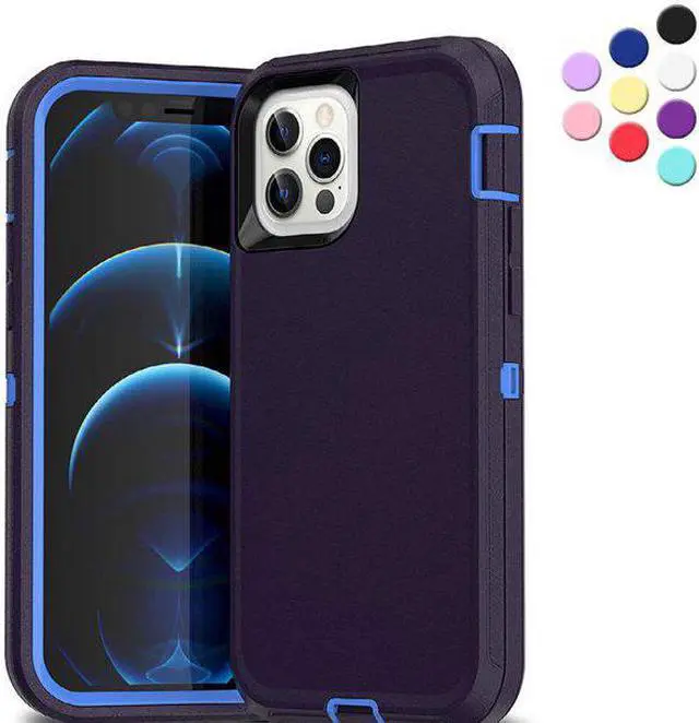 Main image of iPhone 14 Pro Max Heavy Duty Case {Shock Proof,Shatter Resistant, Protective Rubber with 3 Layer Shell Case Compatible for Apple iPhone 14 Pro Max 6.7 in, 2022 Release} Color Blue