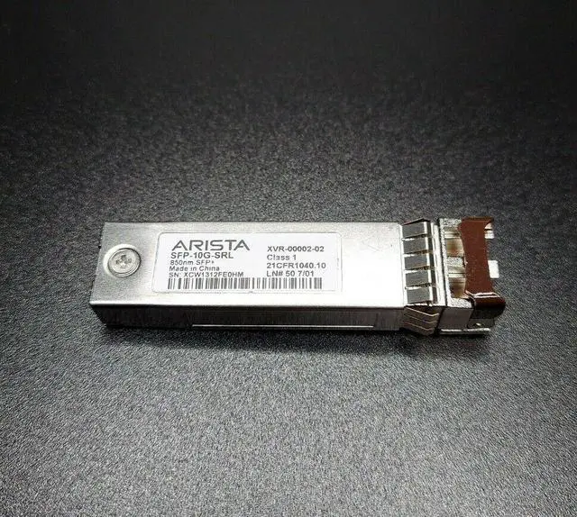 Main image of GENUINE SFP-10G-SRL ARISTA 10GB 850nm SFP+ GBIC Transceiver XVR-00002-02