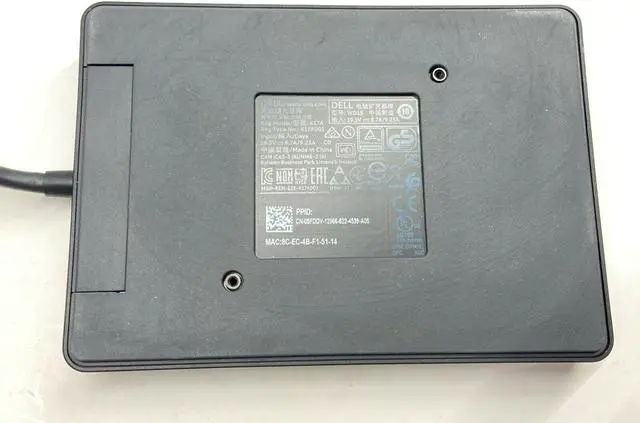 Alt view image 4 of 4 - Dell 5FDDV 4K Docking Station USB-C WD15 (No Power Adapter) USB Type-C Docking Station Only