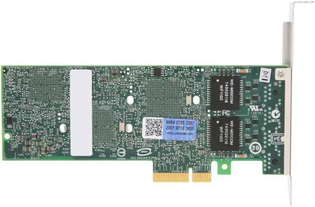 Alt view image 4 of 5 - Intel E1G44ET2 Gigabit Ethernet Card 10/100/1000Mbps PCI-Express 4 x RJ45