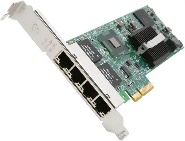 Main image of Intel E1G44ET2 Gigabit Ethernet Card 10/100/1000Mbps PCI-Express 4 x RJ45